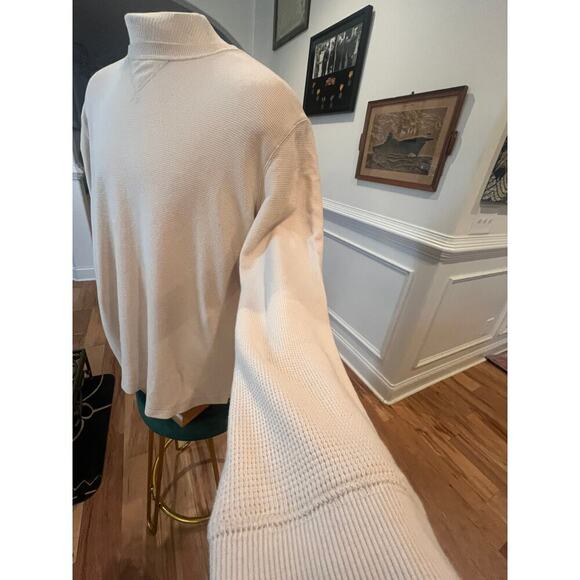 EDDIE BAUER LONG SLEEVE WAFFLE KNIT CREAM SHIRT MENS XL - Picture 3 of 7
